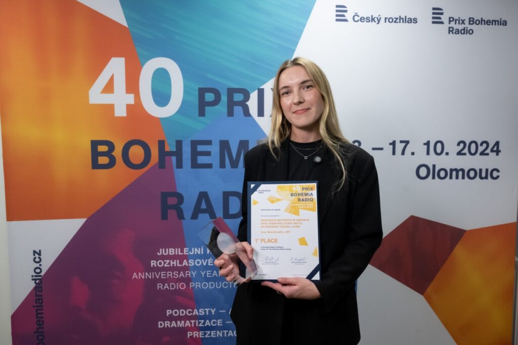 LRT RADIJO žurnalistės pasakojimai iš Ukrainos – pirma vieta tarptautiniame