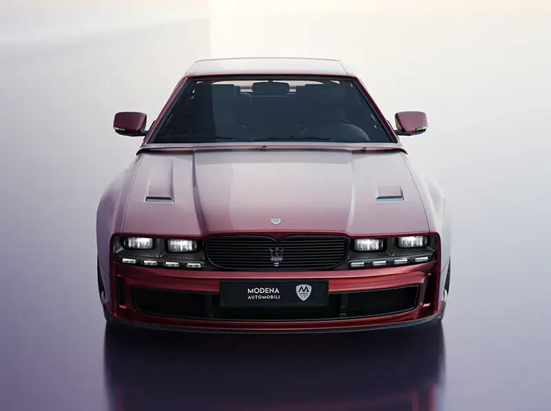 Modenos projektas MA-01 | Maserati Biturbo-Shamal Restomod
