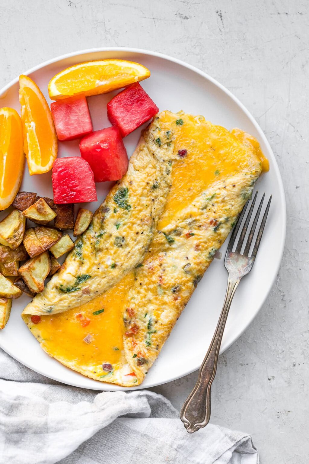 Aukštas baltymų omletas | Sveikų pusryčių idėja