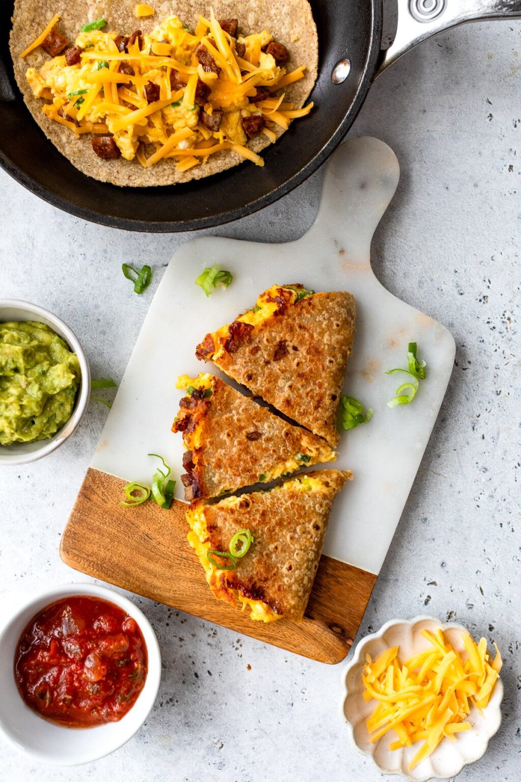 Pusryčiai Quesadilla (daug baltymų) – Skinnytaste