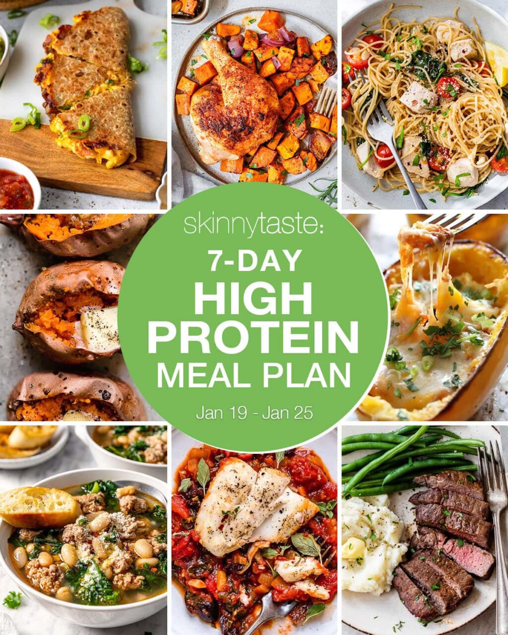 7 dienų daug baltymų turinčios daug skaidulų turinčios dietos planas