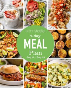 Free 7 Day Healthy Meal Plan (August 17-23)
