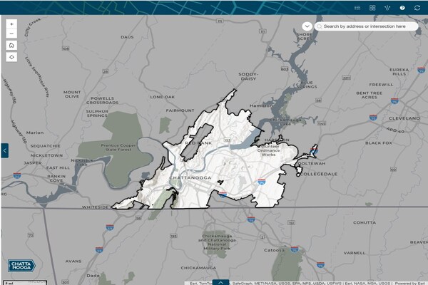 Chattanooga modernises city assets map