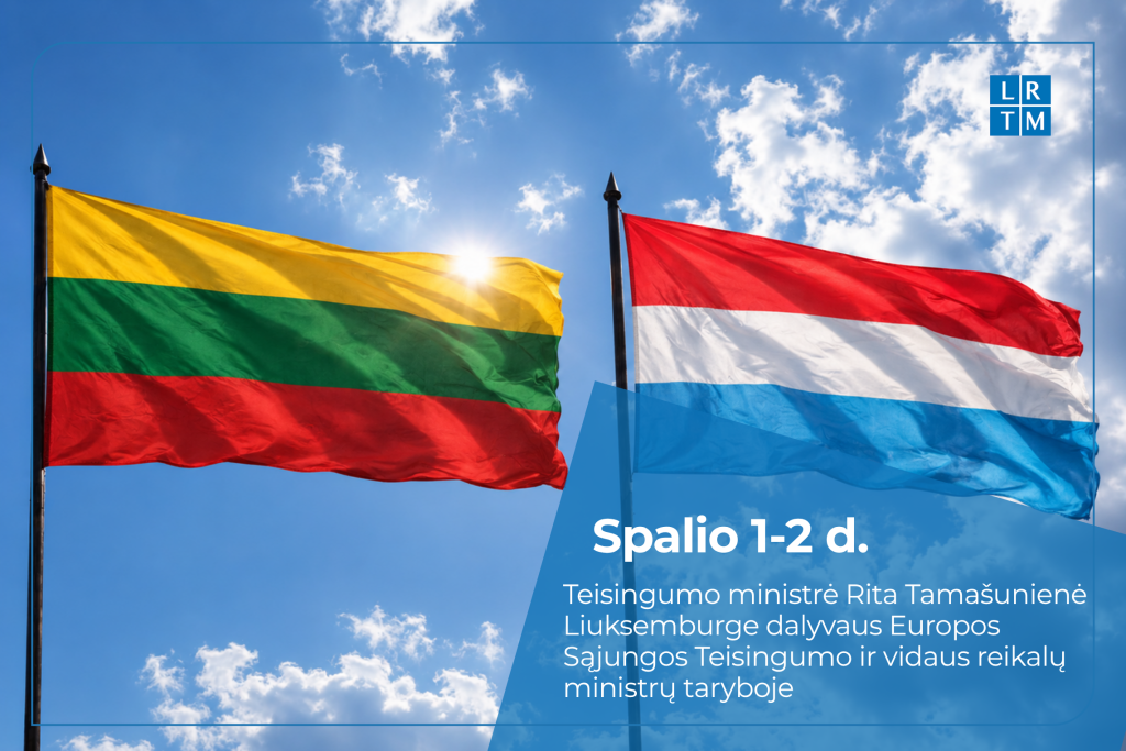 R. Tamašunienė ES ministrų taryboje akcentuos Eurojusto stiprinimą ir pagalbą